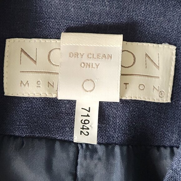 Vintage 90s/Y2K Norton Mc Naughton Linen Blend Long Blazer Size 6 - Picture 12 of 12